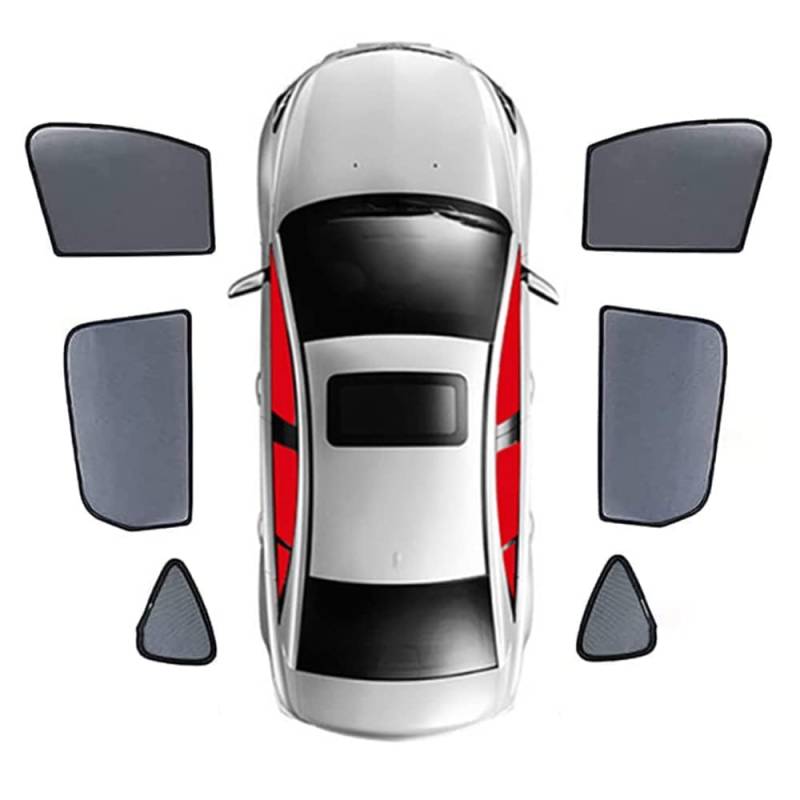 FüR Mercedes Benz CLK W209 2002-2009 Auto-Seitenfenster-Sonnenschutz,Schützen Sie die Privatsphäre Ihres Autozubehörs,E-6pcs von JidddD
