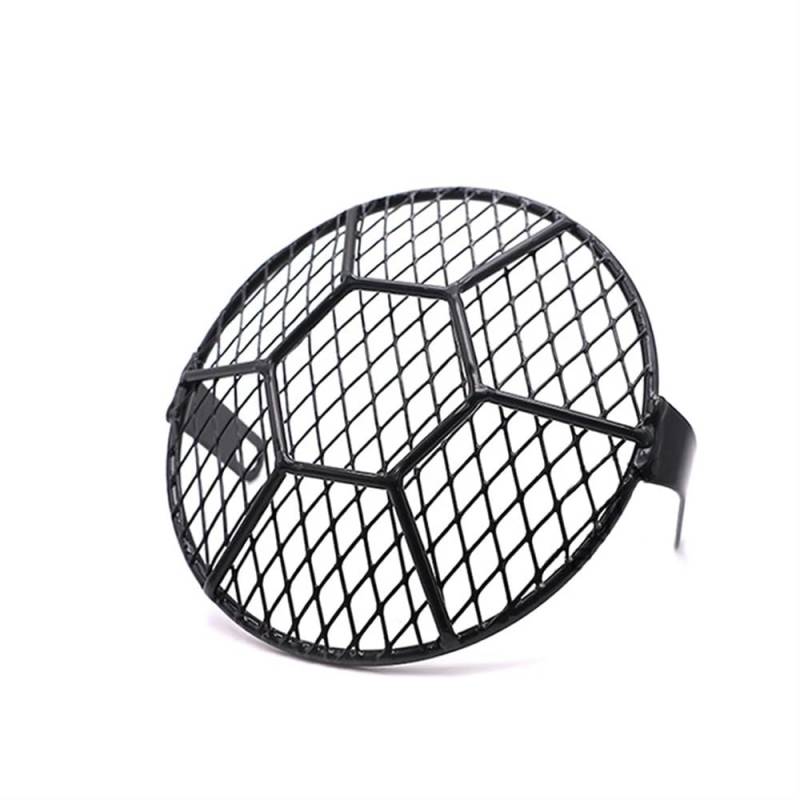 Motorradzubehör Universal Motorrad Scheinwerfer Schutzfolie 6,5 Zoll Motorrad Licht Lampe Metallabdeckung Mesh Grill Für harle&y CG125 GN125 von Jiechao