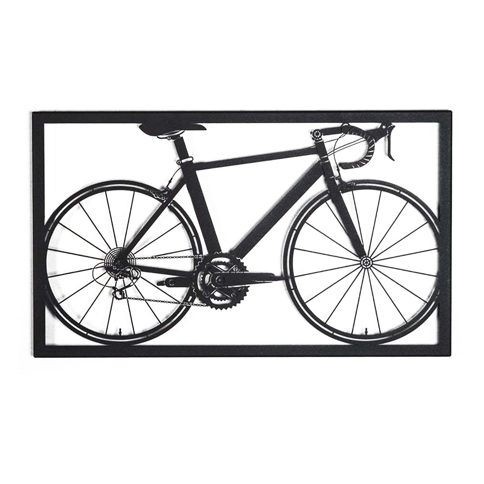 Jildouf Fahrrad-Wanddekoration, Retro-Wandbehang, hohles Design, Wanddekoration, Fahrrad-Ornament für Zuhause, Büros, Schulen, Klassenzimmer, Schlafsäle von Jildouf