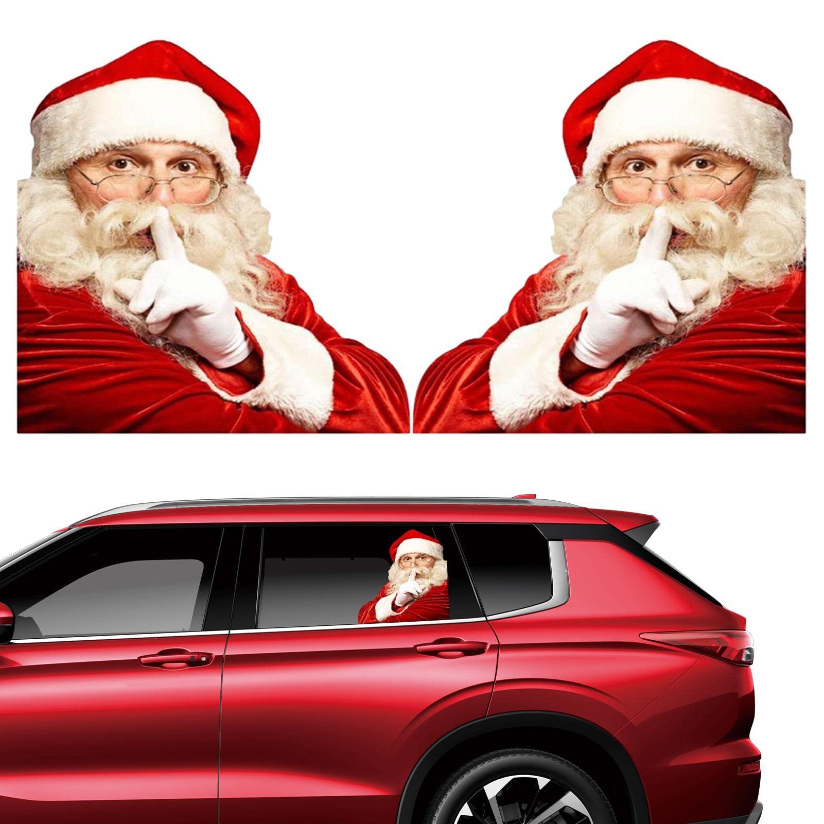 Jildouf Weihnachten Autofenster Aufkleber | Weihnachten Fenster Aufkleber | PVC - Adhesive Car Decal Christmas Car Sticker for Decoration von Jildouf