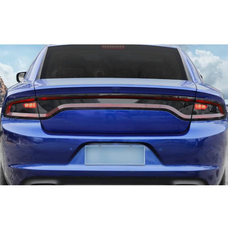 Jimen Kompatibel mit Dodge Charger 2015–2023, 4 Rücklicht-Abdeckungen, Rücklicht-Overlays von Jimen