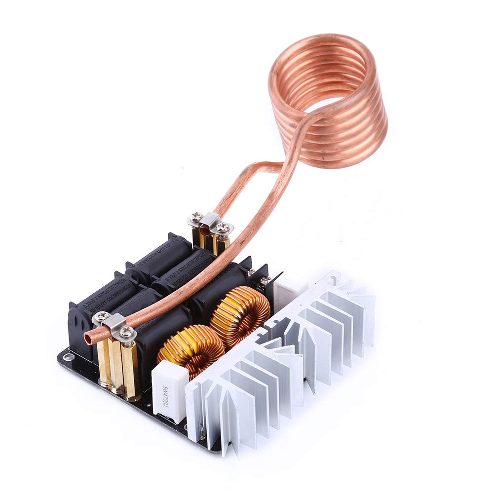 Niederspannungsheizmodul, 1000 W ZVS Niederspannungs-Induktionsheizplatinenmodul Flyback Drvier Heater DIY, DC 12-48 V ZVS-Induktionsheizung von Jingyig