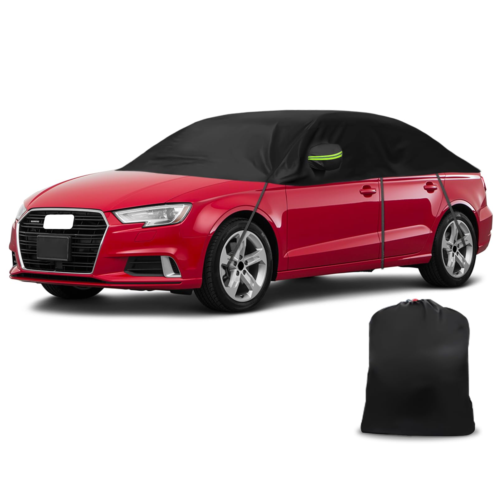 Halbe Autoabdeckung Ersatz für Audi A3/S3 Cabriolet 2008-2012, Softtop-Dachschutz-Autoabdeckung Wasserdicht, Halbe Garage mit Riemen, UV-beständig für jedes Wetter, Regen-Sonnen-Staubschutz von JinsenTGG