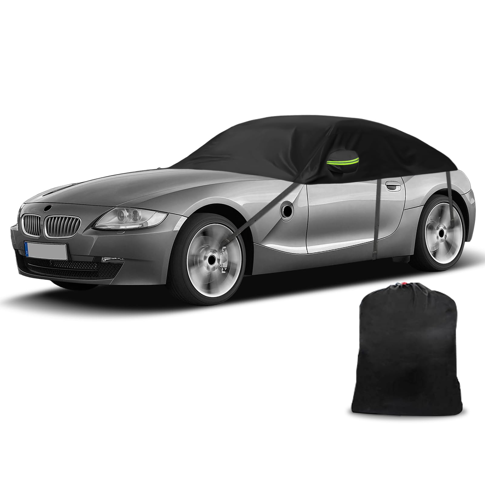 Halbe Autoabdeckung Ersatz für BMW Z4 E85 2002–2008, Softtop-Dachschutz-Autoabdeckung Wasserdicht, Halbe Garage mit Riemen, UV-beständig für jedes Wetter, Regen-Sonnen-Staubschutz von JinsenTGG