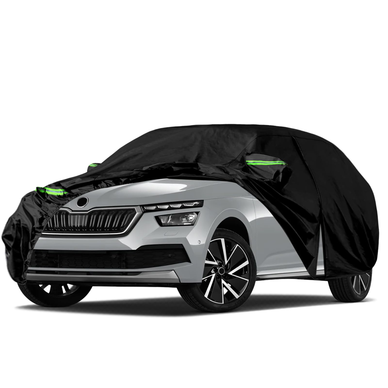 Autoabdeckung Wasserdicht Ersatz für Skoda Kamiq 2019-2023, Auto Abdeckplane Autogarage Autoplane Ganzgarage, Atmungsaktive Vollgarage Wasserdicht Reflexionsstreifen, 167(L)* 70.5(W)* 61(H) von JinsenTGG