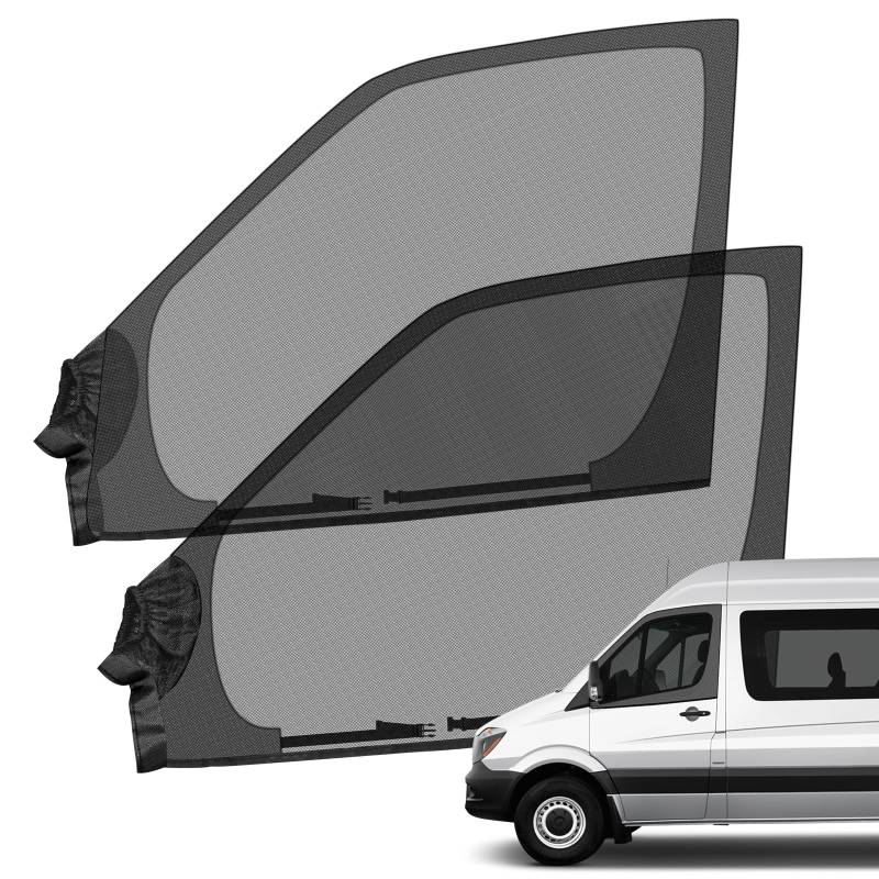 Autofenster Insektenschutzgitter Ersatz für Mercedes-Benz Sprinter, Universalgröße, Magnetisches Moskitonetze für Vordertüren, Ersatz für FIAT Ducato und andere Vans von JinsenTGG