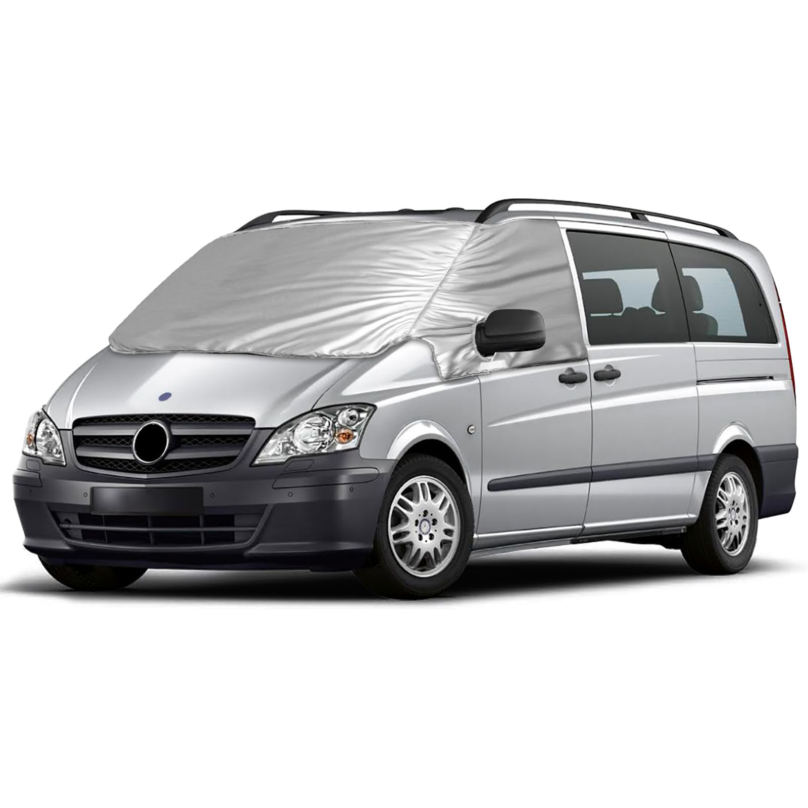 Frontscheibe Wrap Cover Ersatz für Mercedes-Benz Viano/Vito W639 2003-2014, Auto Windschutzscheiben Abdeckung, 600D Luxus Sonnenschutz Wasserdichtes Schnee-Eisschutz, Staubschutz von JinsenTGG