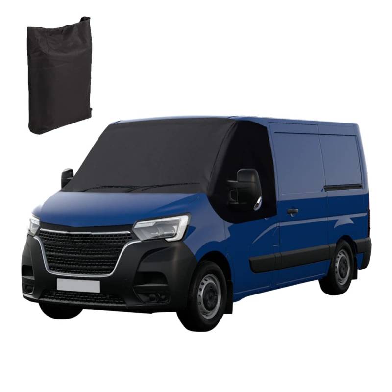 Frontscheibe Wrap Cover Ersatz für Renault Master 2010-2023, Ersatz für Opel Movano 2010-2023, Luxus Sonnenschutz Frontscheibenabdeckung Ersatz für Nissan NV400 2010-2023/Interstar, Wetterfester von JinsenTGG