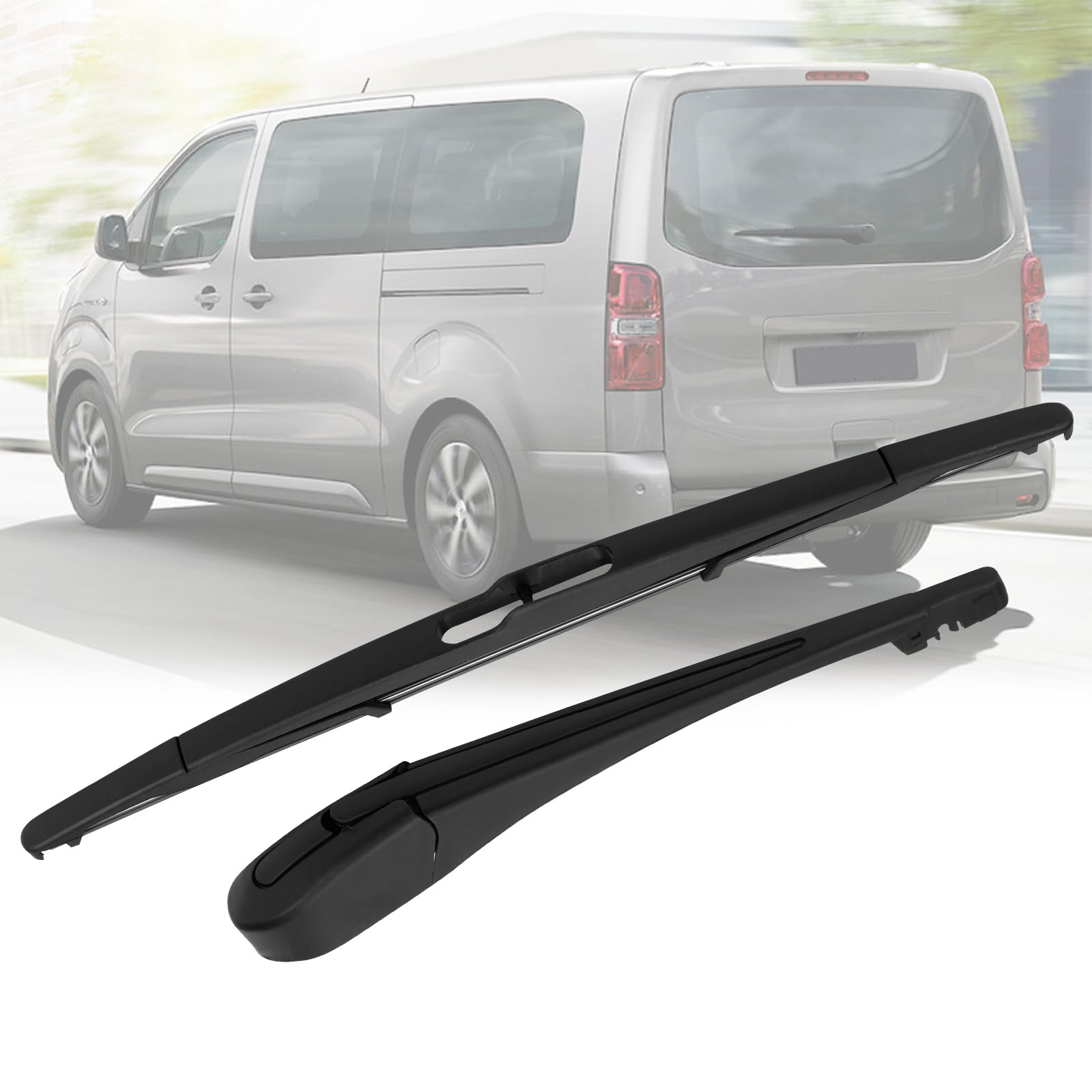 Hinterer Scheibenwischerarm Kompatibel mit Citroen Jumpy/Fiat Scudo/Peugeot Expert 2007-2016, Heckscheibenwischer Heckwischerarm Auto Heckwischerblatt Blatt Kit Wasserdicht Heckscheibenwischerarm von JinsenTGG