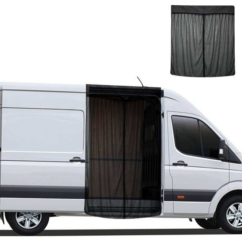 Insektennetz Ersatz für Ford Transit Custom/Campervans, Auto Seitentür Schiebetür Insektennetz, Einschichtiges Netz Magnetische Moskitonetze Atmungsaktiv Insekten für Outdoor-Camping von JinsenTGG