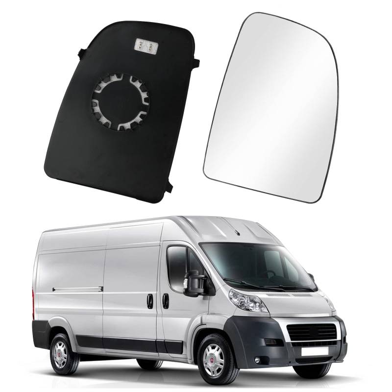 Spiegelglas Ersatz für Fiat Ducato 2006-2021, Außenspiegel Glas Asphärisch Verstellbar Geeignet Ersatz für Citron Jumper, Passend für Peugeot Boxer, Umkehrlinse Rückfahrglas Spiegel (Rechts) von JinsenTGG