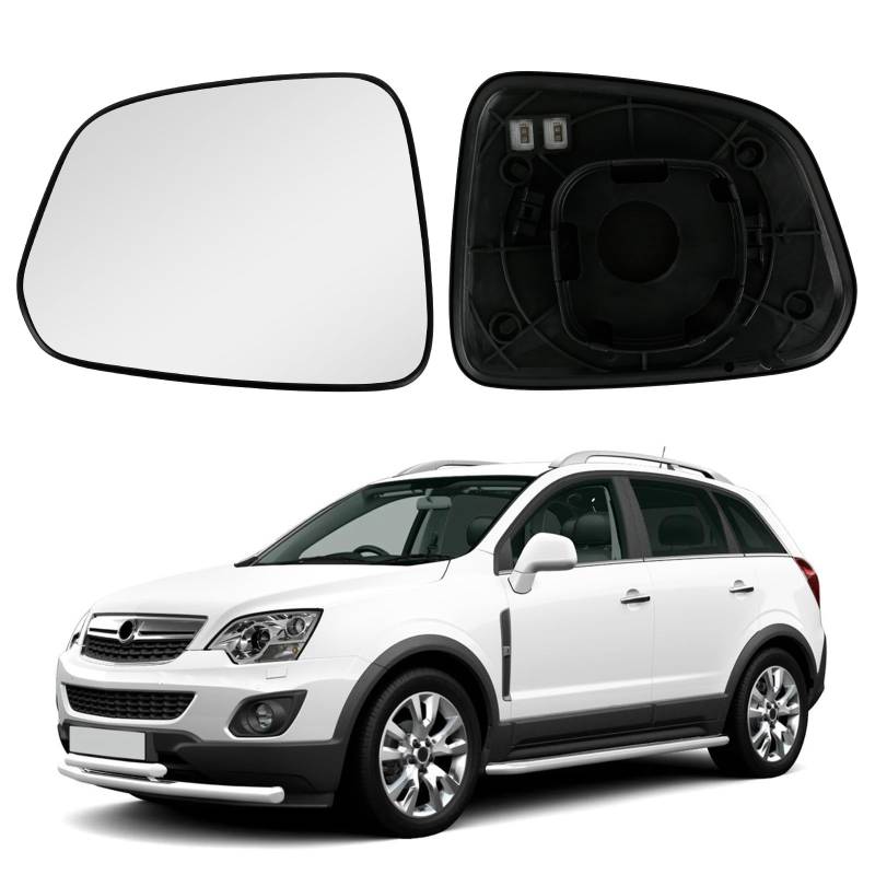 Spiegelglas Ersatz für Opel Antara 2006-2015, Außenspiegel Glas Asphärisch Verstellbar Umkehrlinse Rückfahrglas Geeignet, Umkehrlinse Rückfahrglas Spiegel (Links) von JinsenTGG