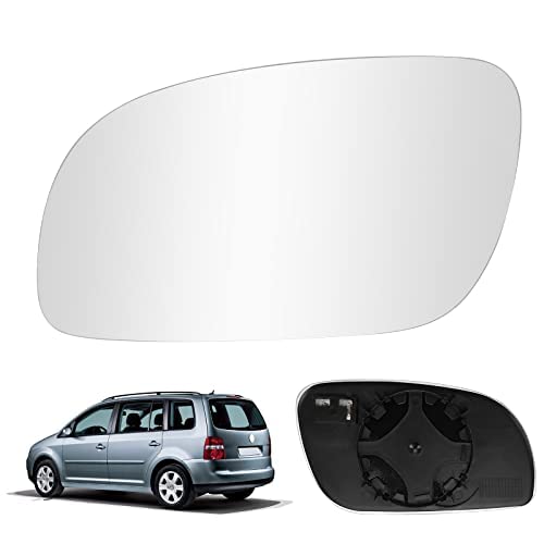 Spiegelglas Ersatz für VW Touran 2003-2009, Außenspiegel Glas Asphärisch, Außenspiegel Verstellbar Geeignet, Umkehrlinse Rückfahrglas Spiegel (Links) von JinsenTGG