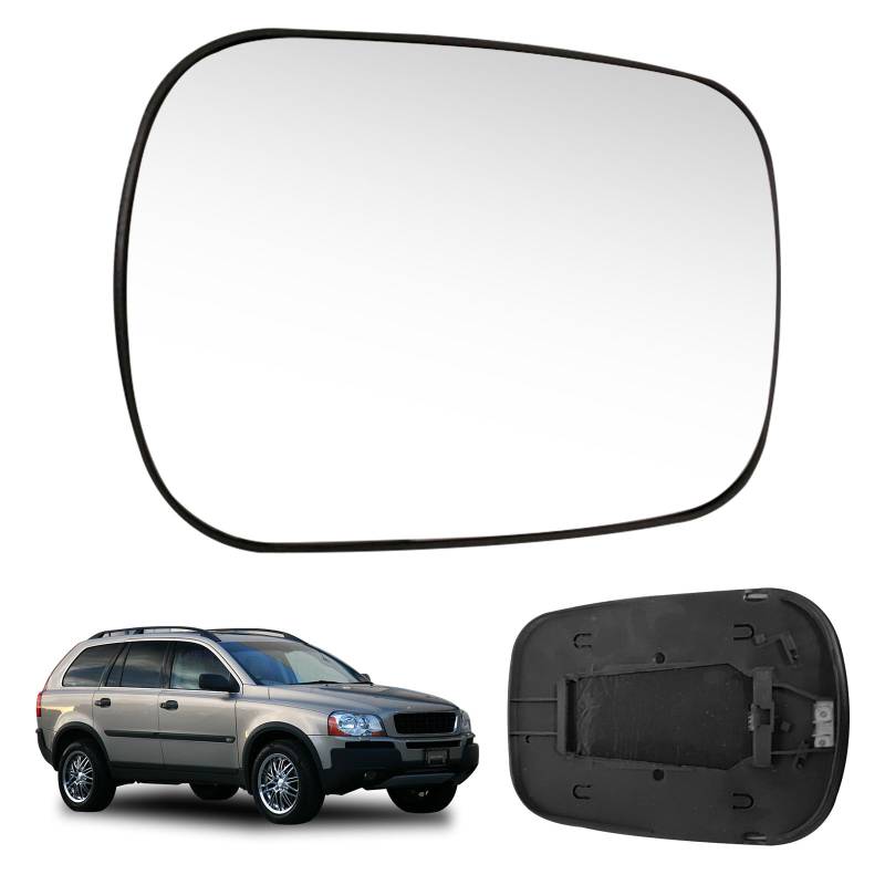 Spiegelglas Ersatz für Volvo XC90 / XC70 2002-2006, Außenspiegel Glas Asphärisch Verstellbar Geeignet, Umkehrlinse Rückfahrglas Spiegel (Rechts) von JinsenTGG