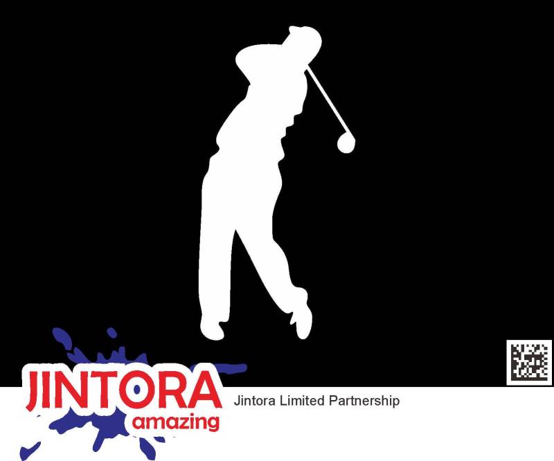 JINTORA Aufkleber für Auto - Autoaufkleber - Golfer - Golf Sport - 71mm x139mm - JDM - Die Cut - Bus - Fenster - Heckscheibe - Laptop - LKW - Tuning - weiß von JINTORA