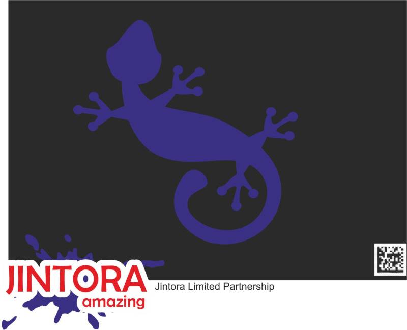 Jintora Aufkleber für Auto - Autoaufkleber - JDM - Die Cut - Gecko - 99x98 mm - JDM - Die Cut - Bus - Fenster - Heckscheibe - Laptop - LKW - Tuning - blau von Jintora