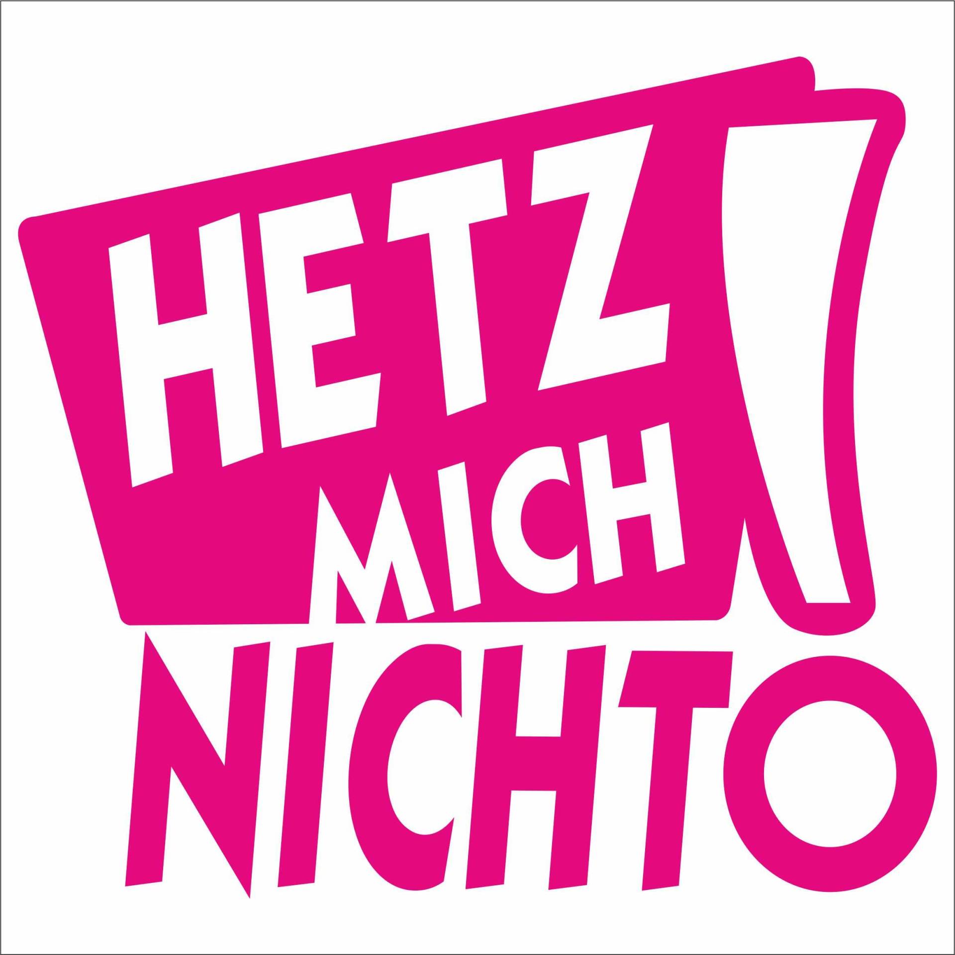 Jintora Aufkleber für Auto - Autoaufkleber - JDM - Die Cut - Hetz! Mich Nicht - 108x99 mm - JDM - Die Cut - Bus - Fenster - Heckscheibe - Laptop - LKW - Tuning - pink von Jintora