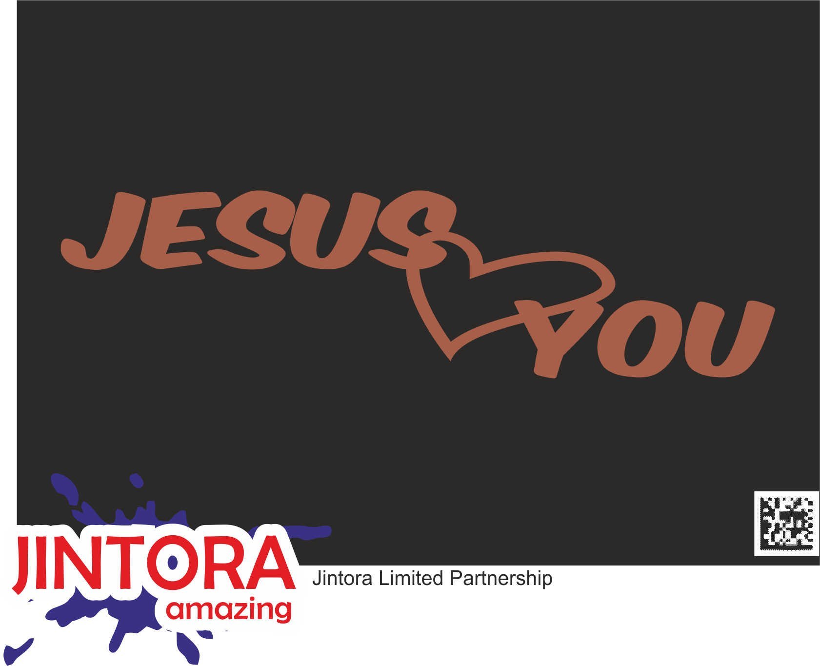 Jintora Aufkleber für Auto - Autoaufkleber - JDM - Die Cut - Jesus Love You Christentum - 210x55 mm - JDM - Die Cut - Bus - Fenster - Heckscheibe - Laptop - LKW - Tuning - braun von Jintora