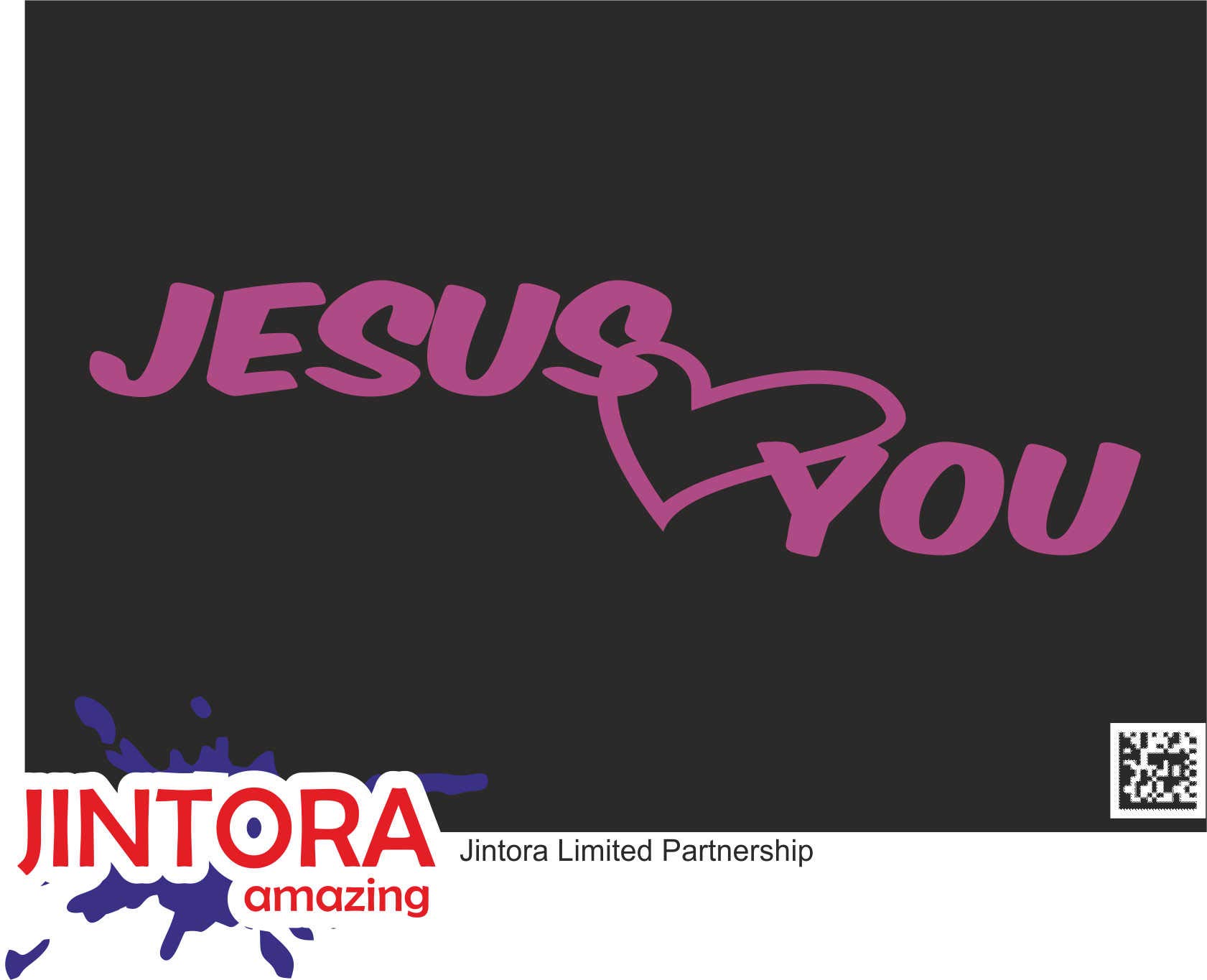 Jintora Aufkleber für Auto - Autoaufkleber - JDM - Die Cut - Jesus Love You Christentum - 210x55 mm - JDM - Die Cut - Bus - Fenster - Heckscheibe - Laptop - LKW - Tuning - violettt von Jintora