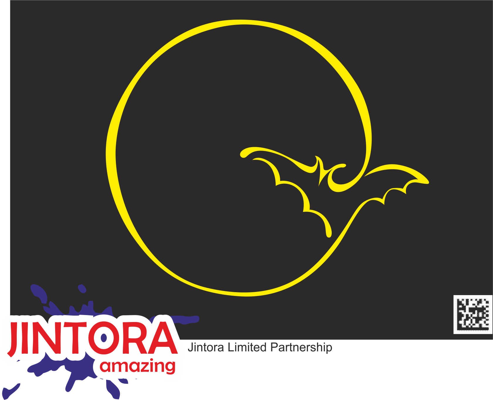 Jintora Aufkleber für Auto - Autoaufkleber - JDM - Die Cut - Mond mit Fledermaus - 115x99 mm - JDM - Die Cut - Bus - Fenster - Heckscheibe - Laptop - LKW - Tuning - gelb von Jintora