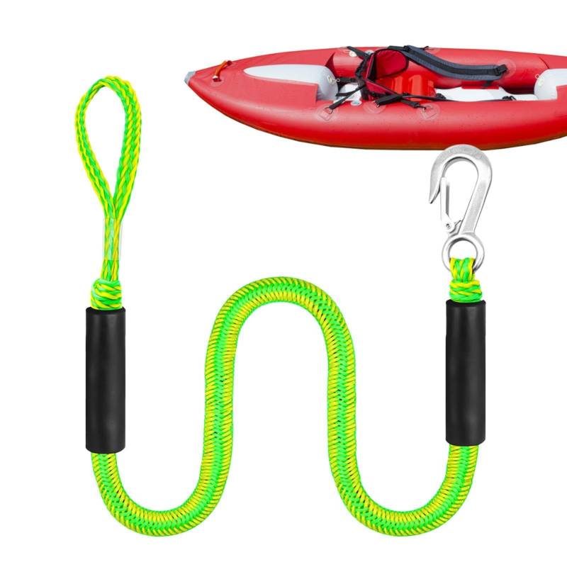 [Jinyilwn] Dockingseil - Anlegeseil Bungee, Sicherheitsdock Seil | Einstellbare 4 Fuß Multifunktionale Jet Ski Dock Line, Durable Jet Ski Dock Line mit eingebauter Bungee Line, 説明を参照してください, Siehe von Jinyilwn