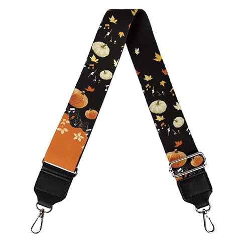 Jndtueit Pumpkin Damen-Handtaschen-Riemen, Thankagiving, Crossbody-Börse, verstellbare Riemen, Herbst-Ahornblätter, 75 - 127 cm, lange Verlängerung für Damen von Jndtueit