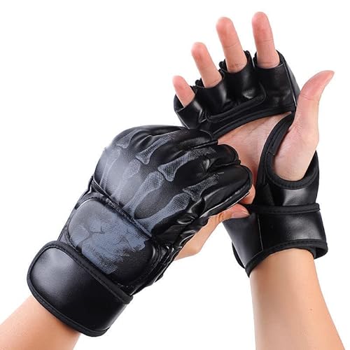 Joayuezo MMA Gloves for Men&Women Half Finger Muay Thai Taekwondo Wrist Wraps Support Gloves for Kickboxing Punching Bag Muay Thai & Cage Fighting (black　Claw) von Joayuezo