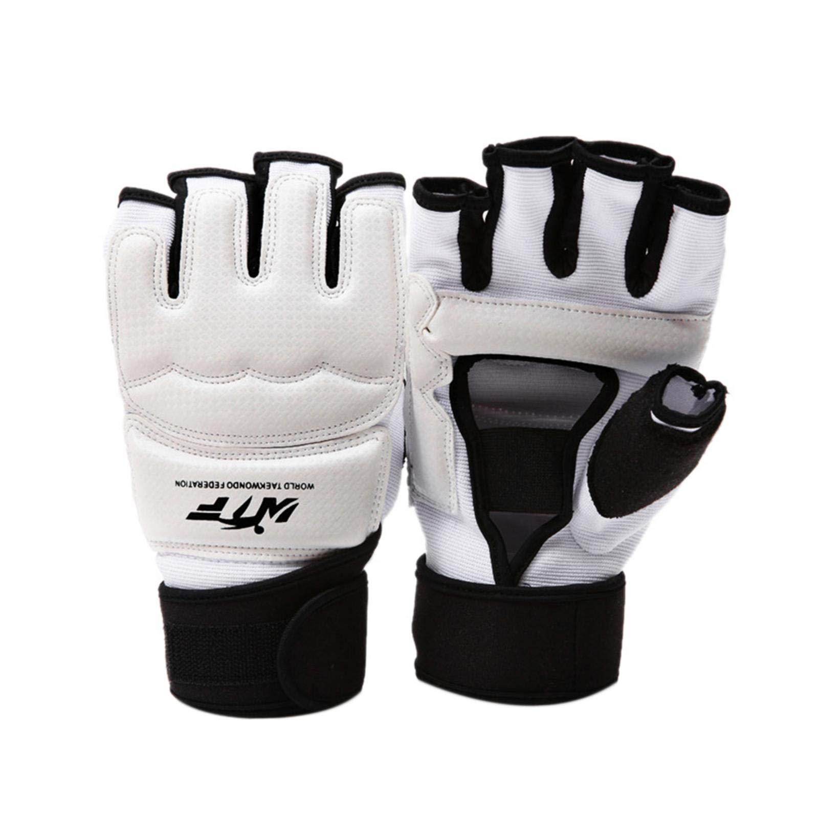 Joayuezo Taekwondo Handschuhe und Fußschutz Boxhandschuhe Kinder Herren Damen Kickbox Training MMA Kampfsport Handschuhe für Boxen Taekwondo Karate Sandsack Sparring (L,Handschuhe) von Joayuezo