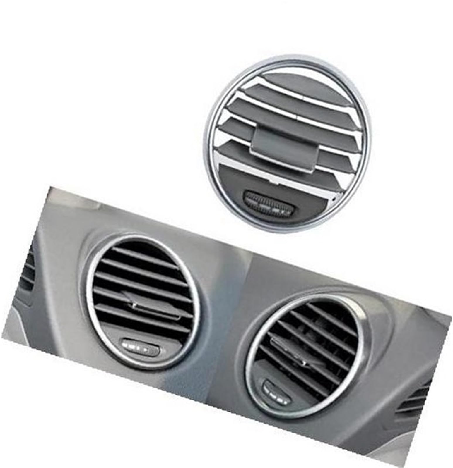 Auto-Lüftungsabweiser, Jodriva For, W164 M 164 ML GL Klasse 300 350 400 450 2005-2012 Armaturenbrett Zentrale Links Rechts A/C Air Vent Grille Outlet Panel(Gray L or R 1pc) von Jodriva