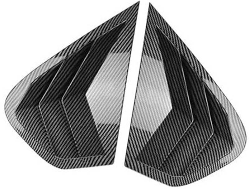 Heckscheiben-Lamellenverkleidung, Jodriva Auto-Hecklamellenfenster-Abdeckungs-Ordnungsaufkleber, for, X6(Black Carbon) von Jodriva