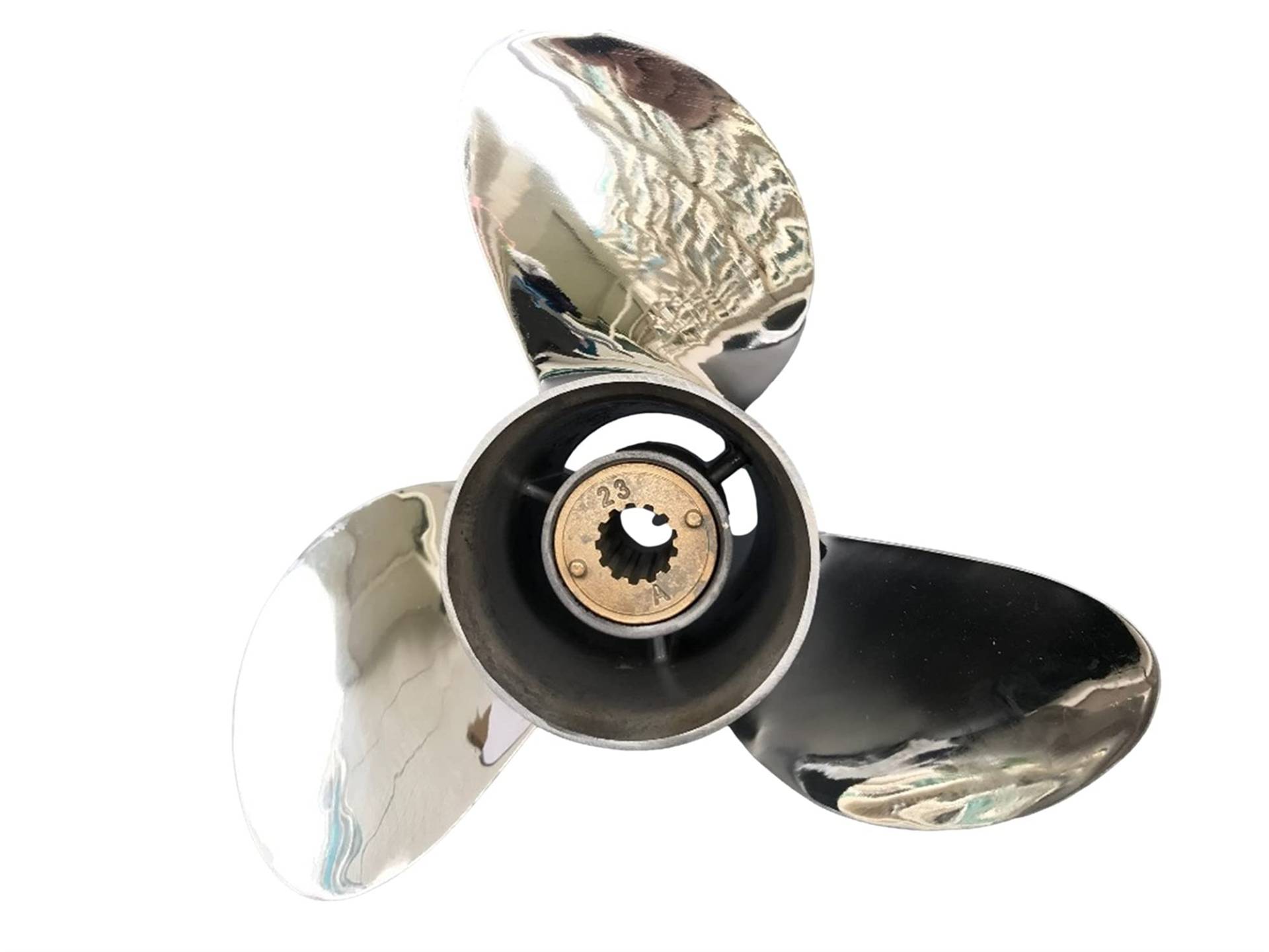 Jodriva 11 1/4x14 35HP-65HP, for Suzuki, Außenbord-Edelstahlpropeller Marineboot Yacht Bootszubehör Marinepropeller Propeller für Außenbordmotoren von Jodriva