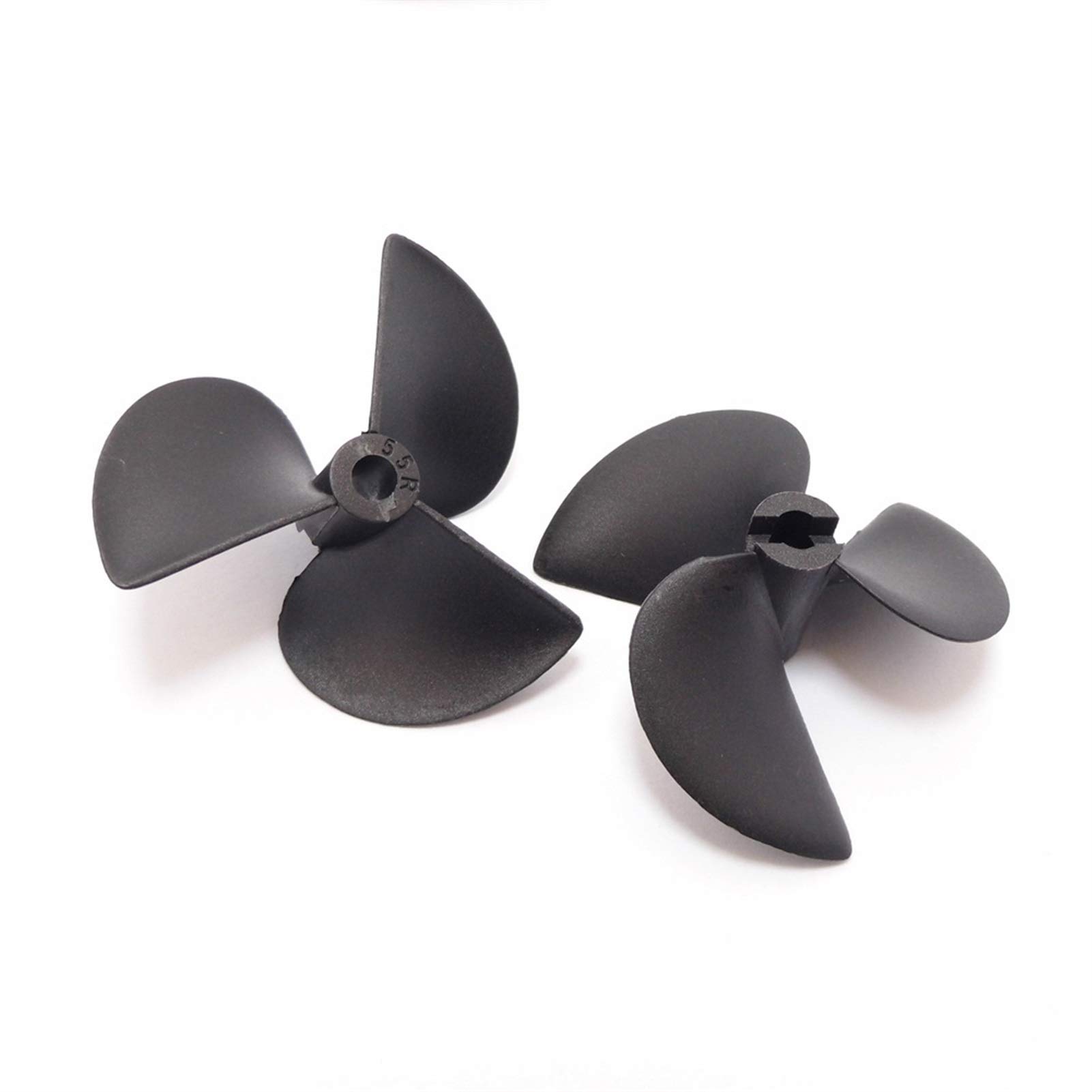 Jodriva 1PCS 3 Klingen Nylon Propeller 32mm 36mm 52mm 55mm P1.4 P1.9 CW CCW Prop 3mm 4mm 4,76mm 3/16 "Welle RC Boot Mono Marine Yacht Bootspropeller(CCW Size B) von Jodriva