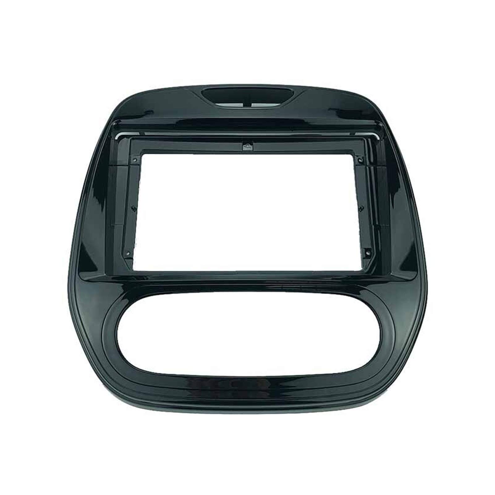 Jodriva 2-Din-9-Zoll-Autoradio-Einbaurahmen aus Kunststoff, for Renault, Captur-Handbuch 2016–2019, Installations-DVD, GPS, Mp5-Armaturenbrett-Montagesatz Autoradio-Armaturenbrett-Kit von Jodriva