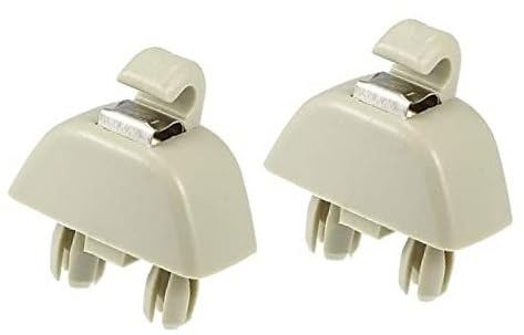 Jodriva 2 stücke Sonnenblende Unterstützung Clip Retainer 4F0857561 6R0857561Y20 Beige Clips für die innere Sonnenblende(Beige) von Jodriva