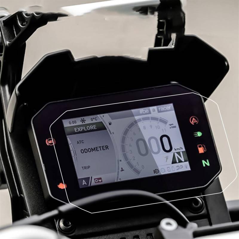 Jodriva 2022 Motorrad Scratch Cluster Screen Dashboard Schutz Instrument Film Tuareg 660, for Aprilia Tuareg660 RSV4/Tuono V4 Tacho-Schutzfolie(4 Sets) von Jodriva