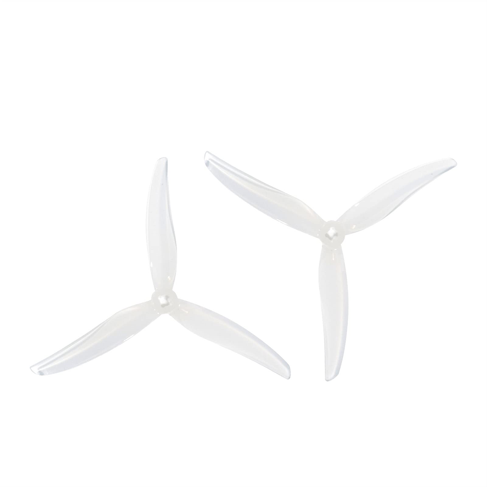 Jodriva 24 Stück/12 Paar SL 5130 Propeller 5 Zoll 3-Blatt-Freestyle-PC-Requisiten, for Big Thrust FPV Multirotor-Teile RC-Drohne Ersatzklingen für Drohnen(White) von Jodriva