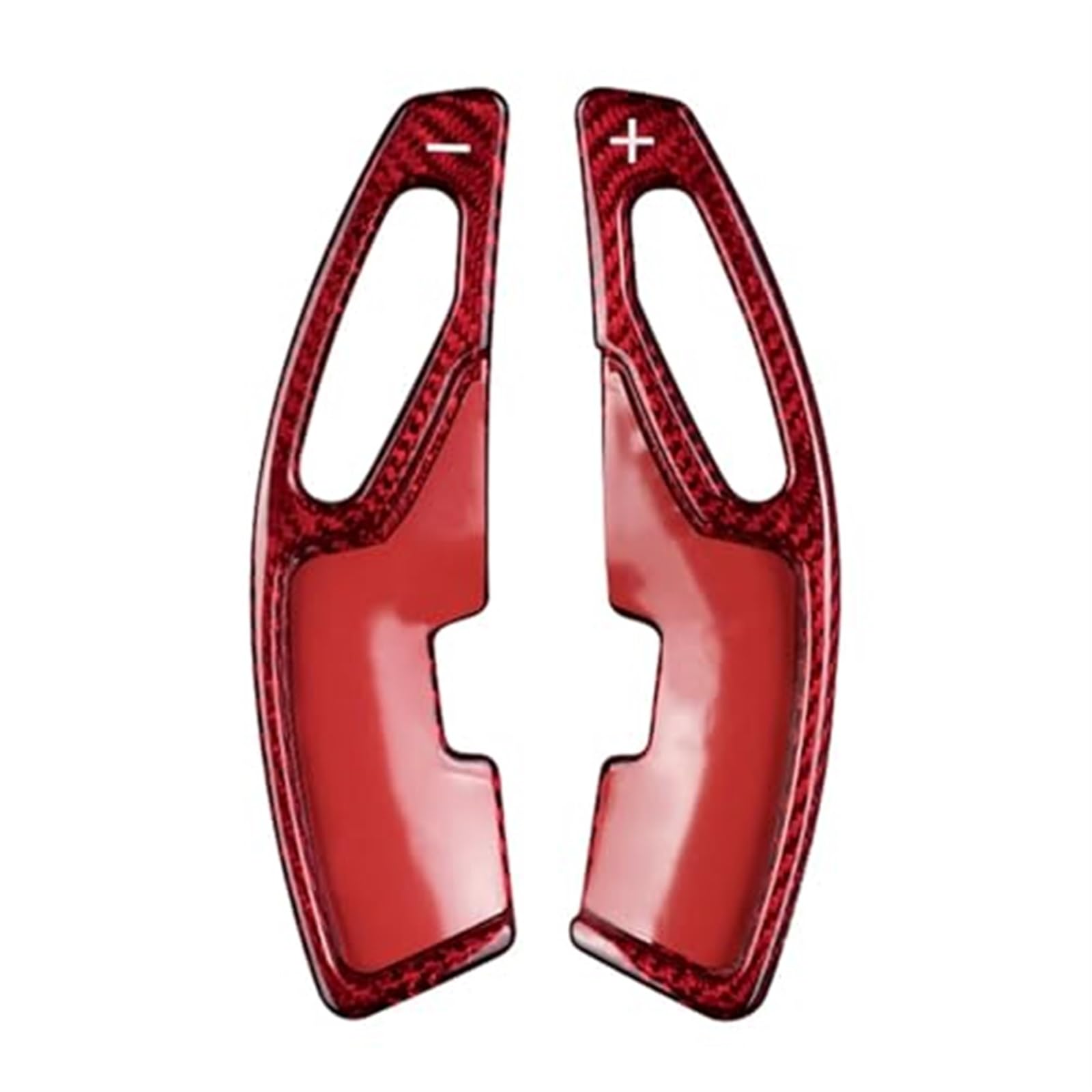 Jodriva 2X Auto-Lenkrad-Schaltwippen-Verlängerung aus echtem Carbonfaser, for Lexus, ist die NX RX GS-Serie Lenkradschaltpaddel(Red) von Jodriva