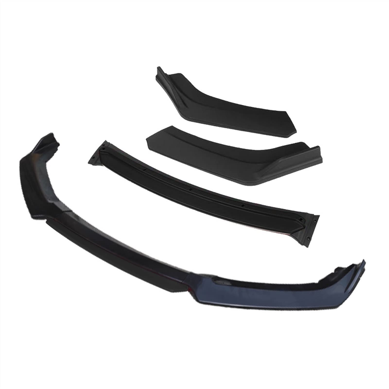 Jodriva 3 Stück Auto Frontstoßstange Lippensplitter Diffusor Lippenkörper Kit Spoiler Stoßstangen, for VW, for Golf 7 7.5 2010–2019, Schwarz Frontspoilerstoßstangen(4pcs+Black) von Jodriva