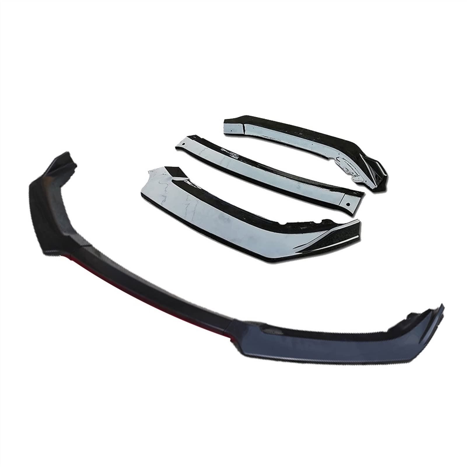 Jodriva 3-teiliges Zubehör, Auto-Frontstoßstangen-Lippensplitter, Diffusor-Lippenkörper-Kit, Spoiler-Stoßstangen, for Toyota, for Corolla, 2015 2016 2017, Schwarz Frontspoilerstoßstangen(3pcs) von Jodriva