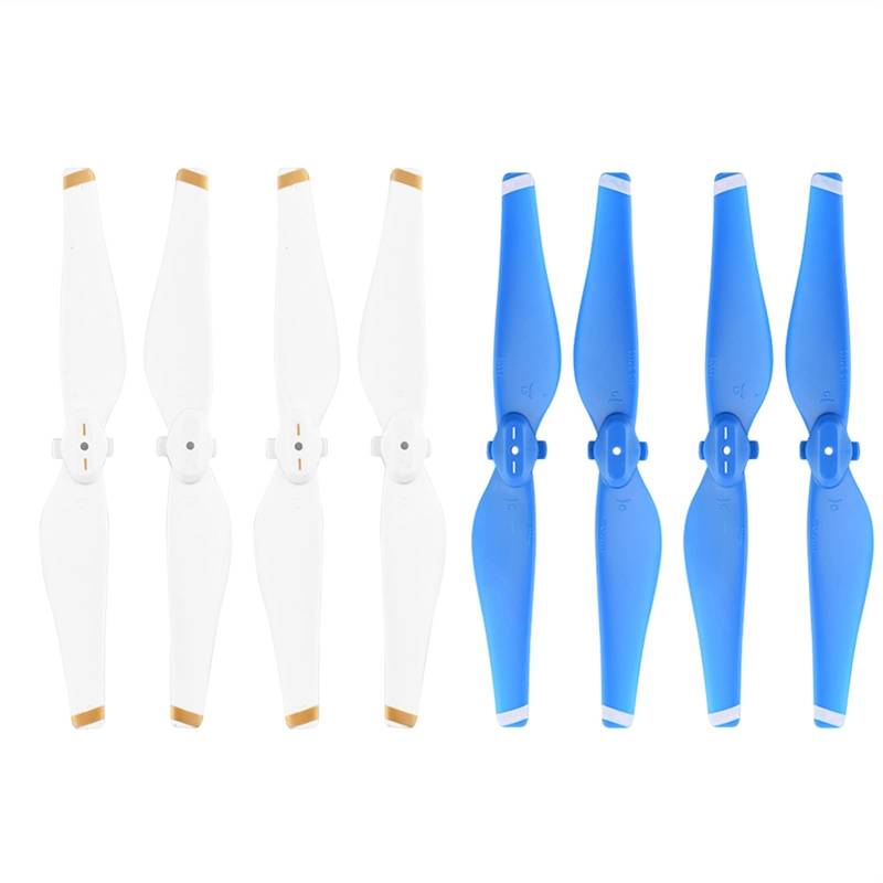 Jodriva 4 Paar Propeller-Schnellverschlussblätter 5332 Requisiten Langlebige Ersatzteile Ersatzzubehör Flügel, for DJI, for Mavic Air Drone 5332S Ersatzklingen für Drohnen(Blue White) von Jodriva