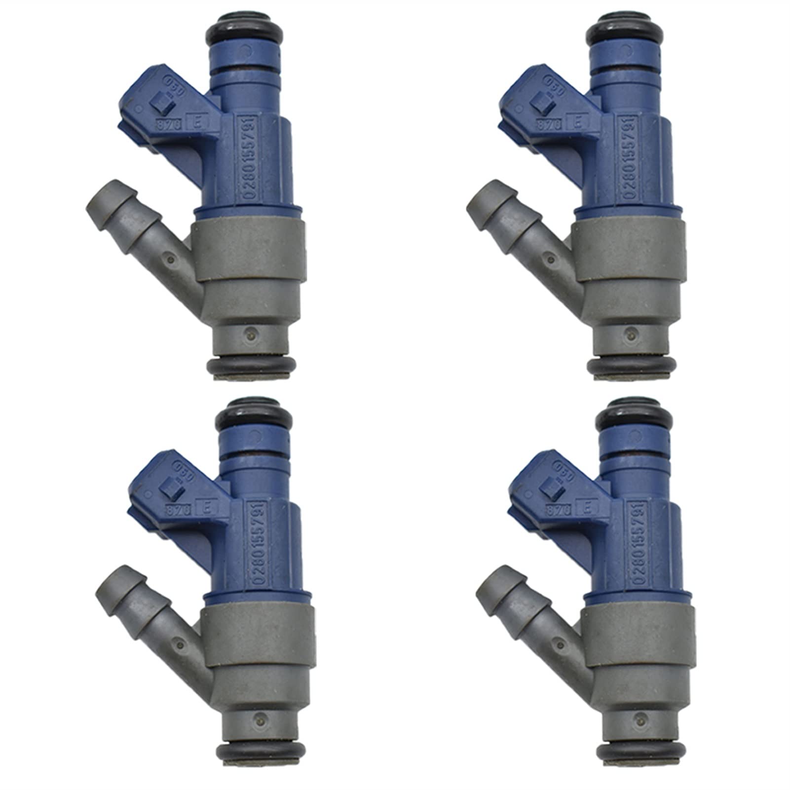 Jodriva 4 Stück Einspritzdüsen 1999-2001, for Golf, 2.0L-L4 1998-2001, for Käfer, 98-05, for Bora, 0280155791 06A906031C 852-18104 Kfz-Injektoren von Jodriva