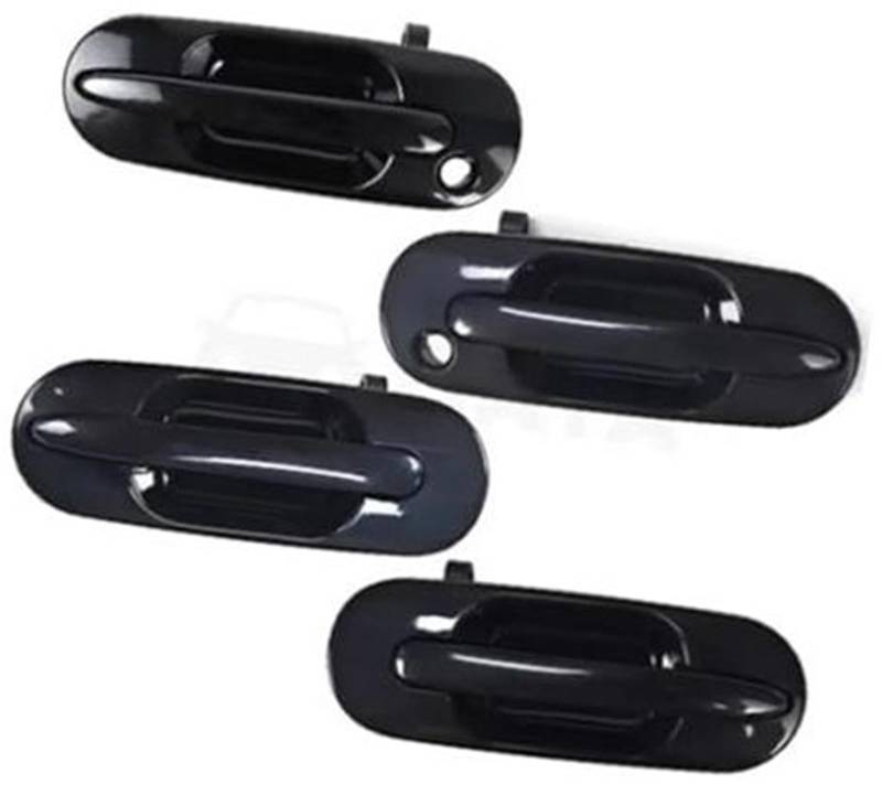 Jodriva 4 Stücke for CR-V CRV 1997 1998 1999 2000 2001 Links Rechts Schwarz Außentürgriff Vorne Hinten Außerhalb Außen Kit Auto-Innentürgriff von Jodriva