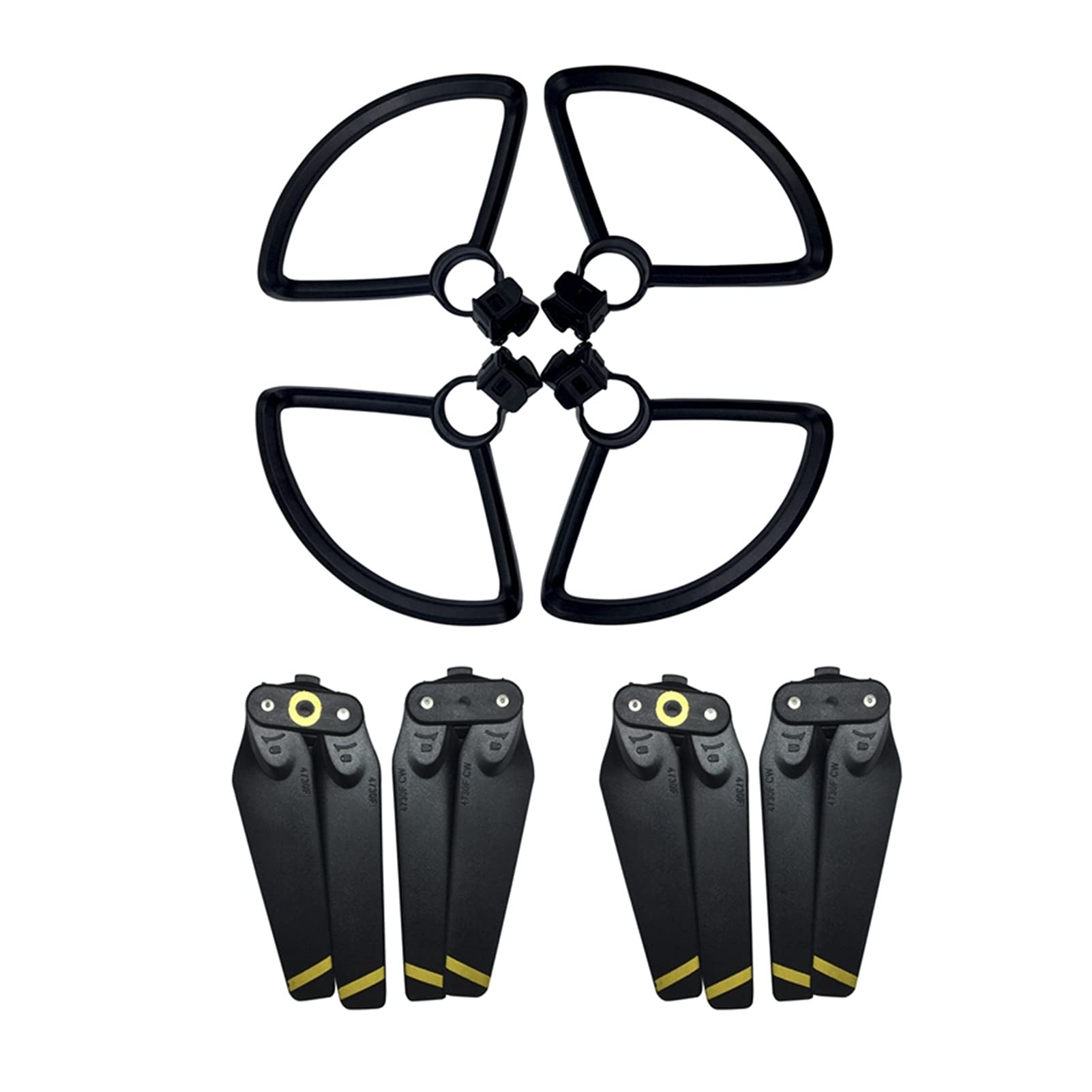 Jodriva 4PCS Propeller Quick Release 4730F Folding Propeller Drone Ersatz Klinge Requisiten Ersatzteile Flügel Fans Zubehör Spark Ersatzklingen für Drohnen(Set 1) von Jodriva