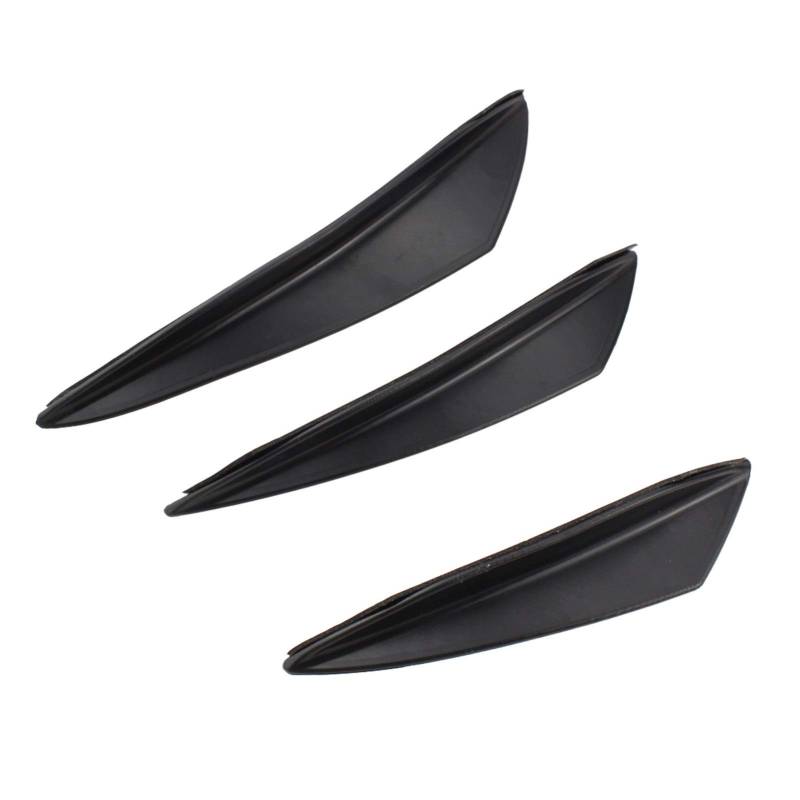 Jodriva 6 Teile/Satz Universal Frontstoßstange Lippe Diffusor Splitter Flossen Körper Spoiler Canards Valence Chin Auto Tuning Canard FD003 Spoiler-Seitenflügelverkleidung von Jodriva