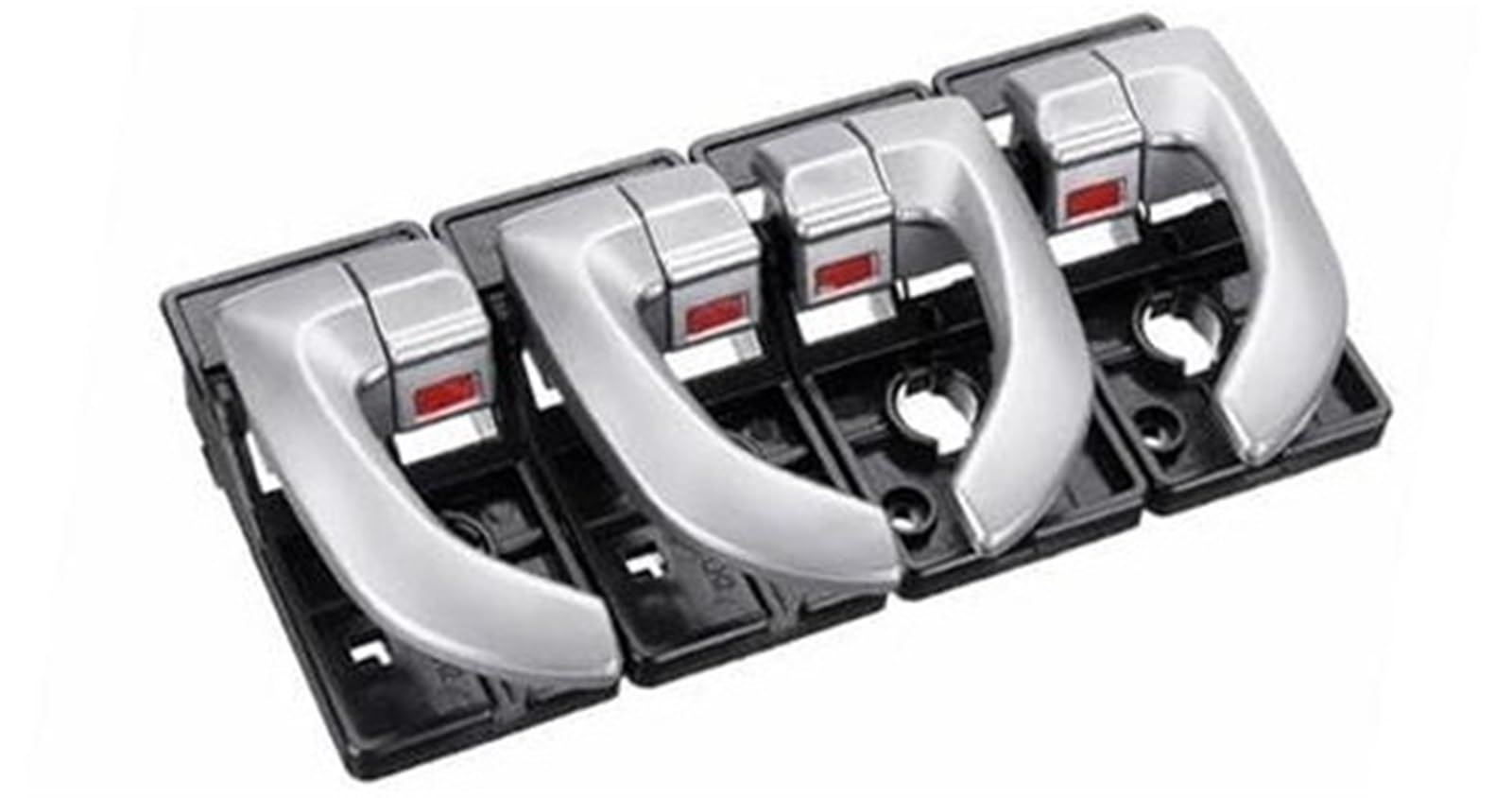 Jodriva 82620-2Z02, for Hyundai, for Tucson 2005 2006 2007 2008 2009 Autoinnenraum Innentürgriff Links rechts Set Zubehör Auto-Innentürgriff(Black 4pcs Silver) von Jodriva