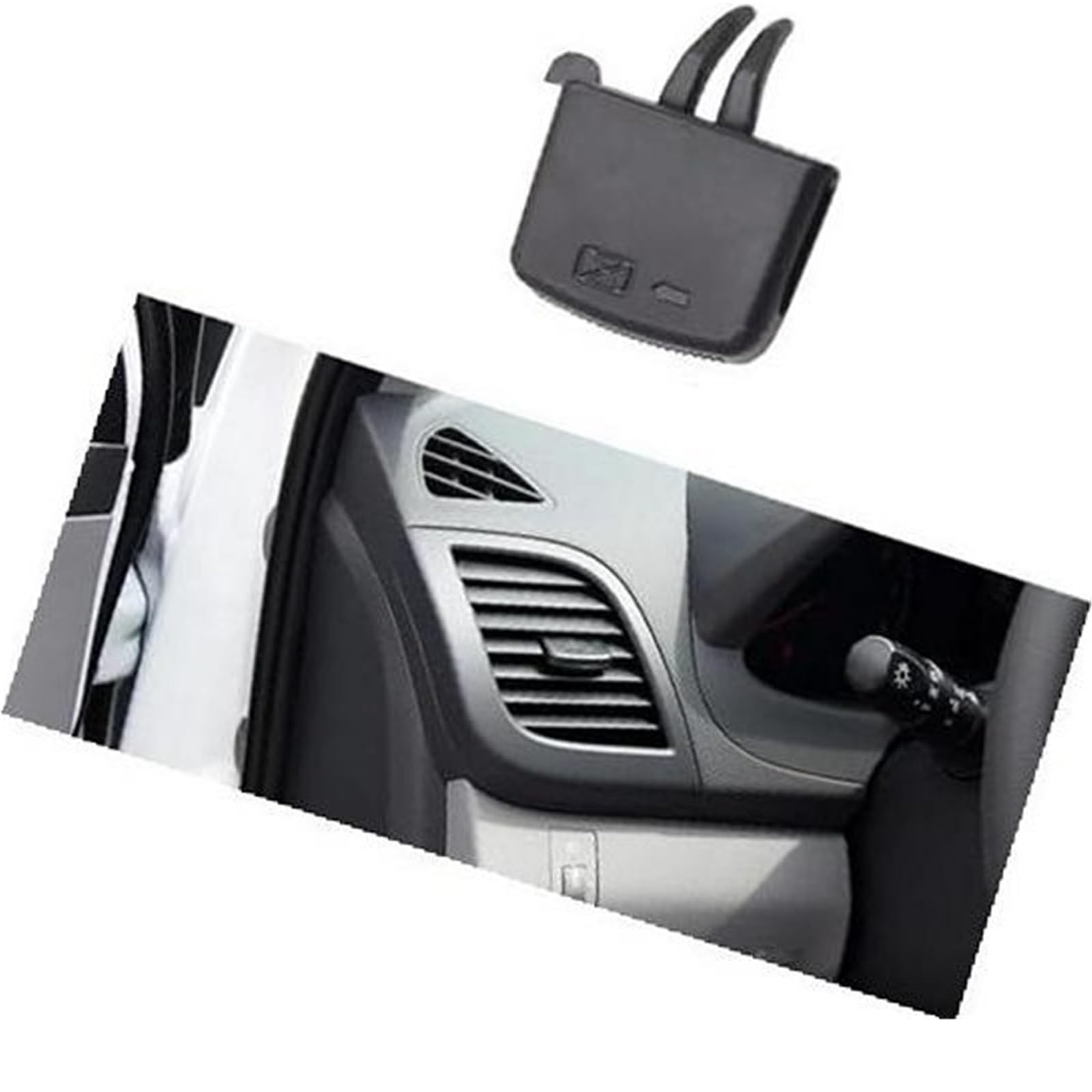 Jodriva Armaturenbrett-Entlüftungs-Reparatursatz, Auslasslaschen-Clip, Entlüftungsgitter, Auto-Clip, for Hyundai, for Verna for Solaris 2010–2016 Lasche für AC-Entlüftungsclip(Black NO.1) von Jodriva