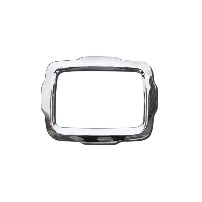 Jodriva Auto Center GPS Navigation Dekoration Rahmen Abdeckung Innen Aufkleber Zubehör, for, for Jeep, for Renegade 2015-2017 Auto Styling Innendekorationsaufkleber(Chrome,Large Screen) von Jodriva