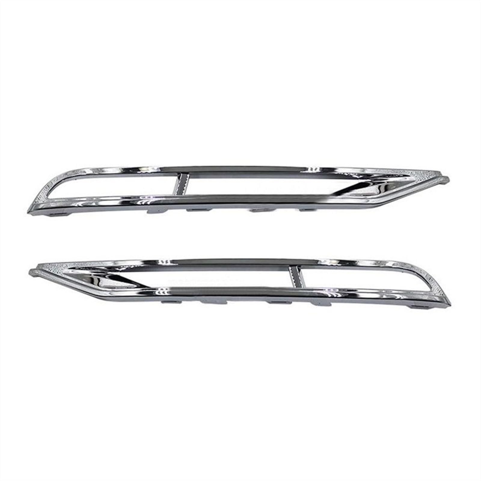 Jodriva Auto Front Stoßstange Nebel Lampe Tagfahrlicht Trim Abdeckung, for VW, for Phaeton 2011 2012 2013 3D0807243 3D0807244 Nebelscheinwerfer-Kühlergrill-Abdeckungsblende von Jodriva