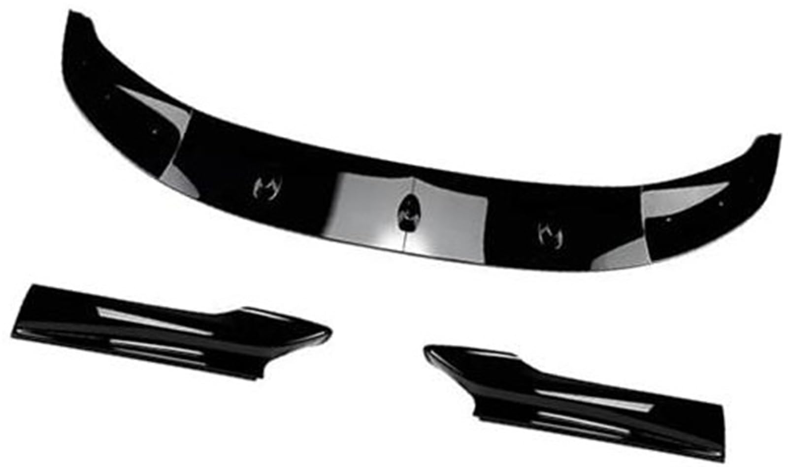 Jodriva Auto-Frontspoiler, Auto-Frontstoßstangen-Lippenkörper-Kit, Spoiler-Splitter, Stoßstangen-Canard-Lippensplitter, for, for 5er, for F10 F11 2011–2017 Frontstoßstangendiffusor(Black Gloss Black) von Jodriva