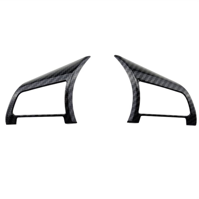 Jodriva Auto Lenkrad Panel Schalter Knopf Abdeckung Trim Aufkleber, for Nissan, for Rogue 2016-2020 Zubehör Carbon Faser Innendekorationsaufkleber(39 Clock Style) von Jodriva